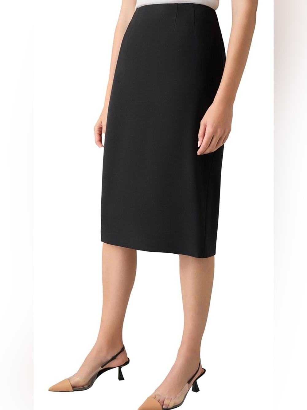 Kasper Stretch Crepe Skimmer Skirt NWT Black Size 10